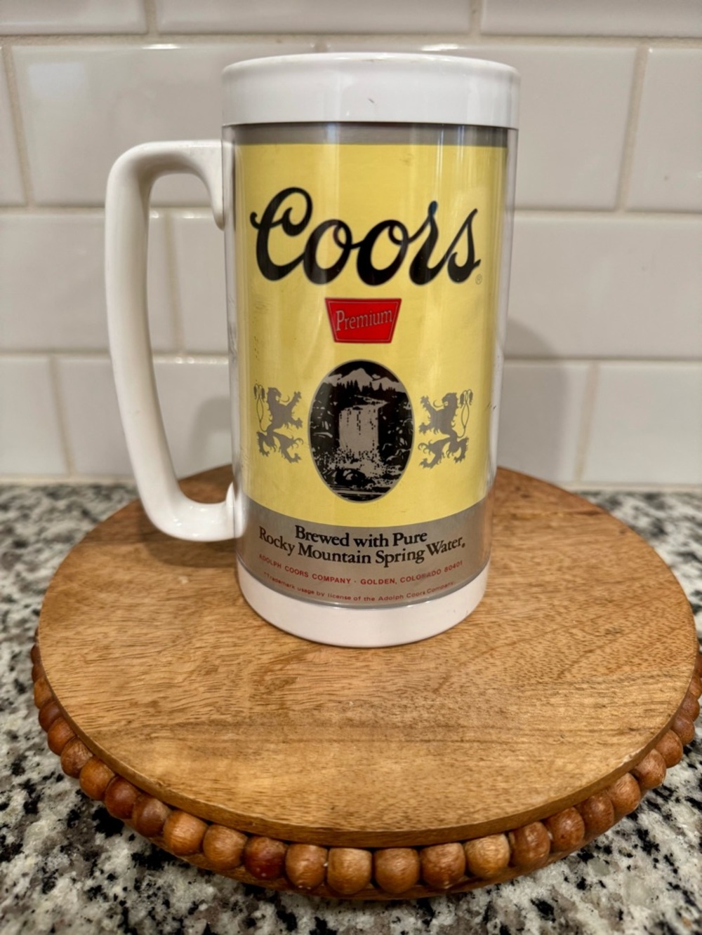 Vintage Collectible Coors Thermo-Serve Plastic Beer Mug